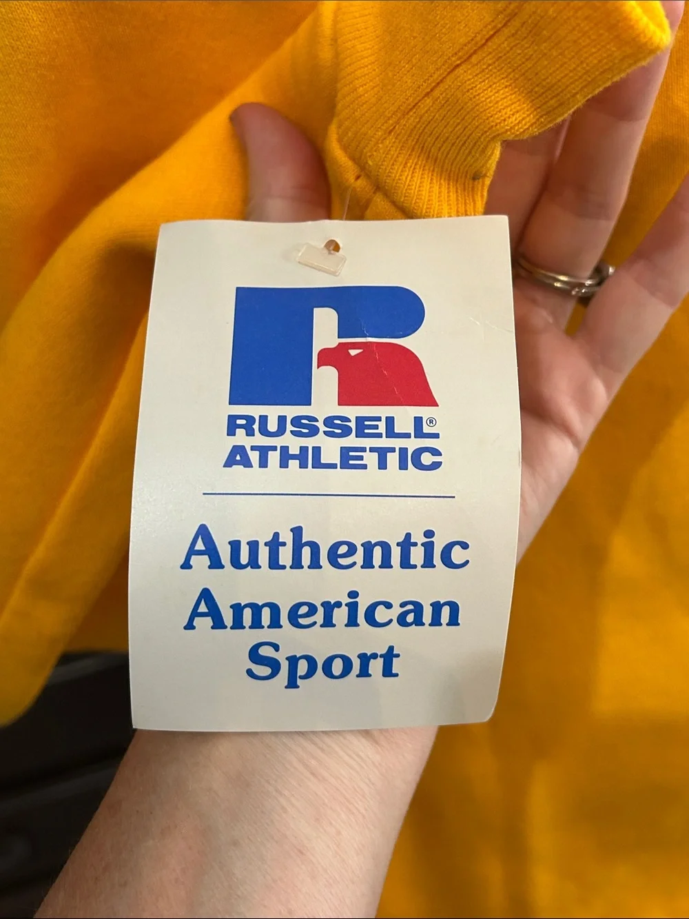 1980’s Deadstock Russell Yellow Georgia Tech Crewneck Sweatshirt - GRAIL